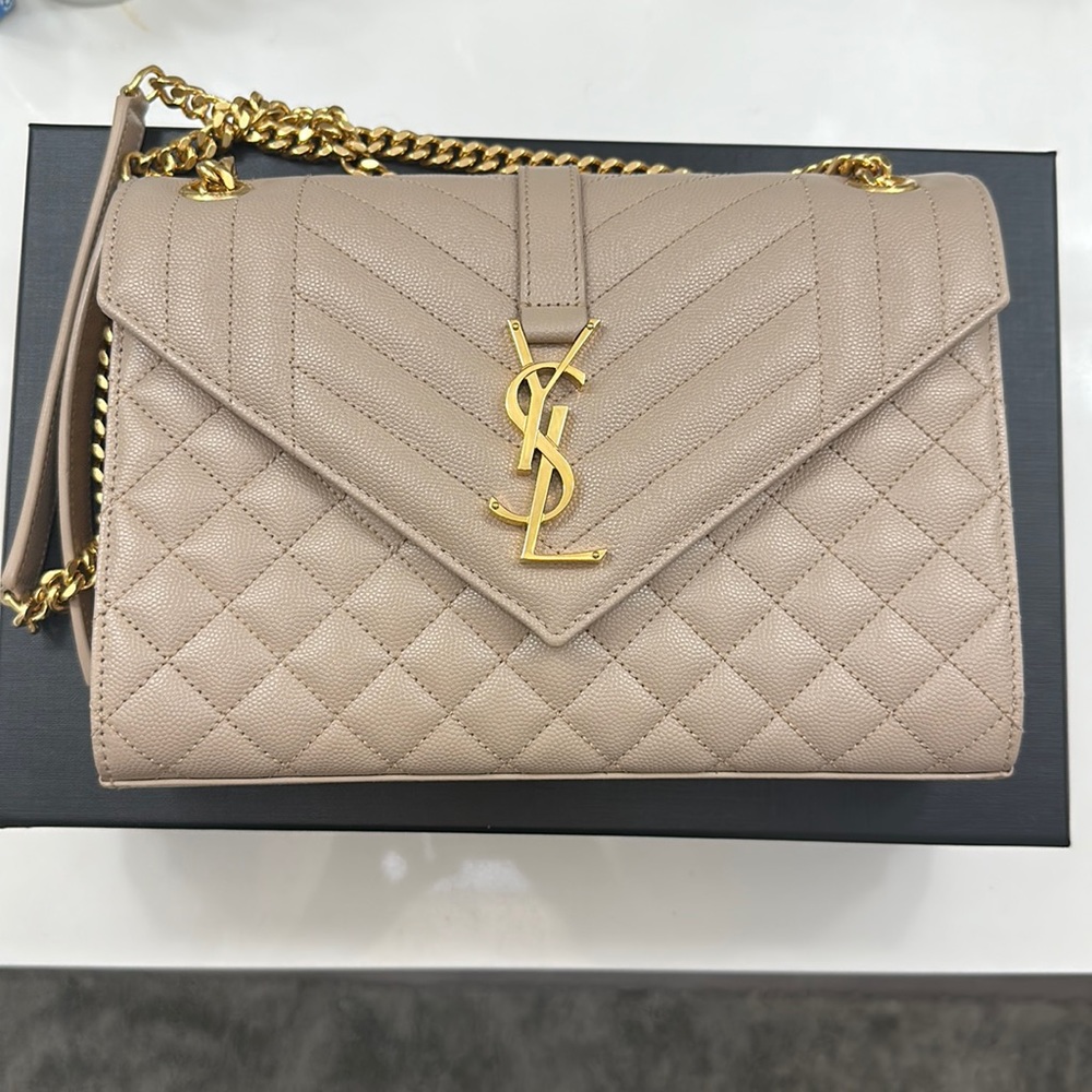 LOULOU SMALL CHAIN BAG IN QUILTED "Y" LEATHER